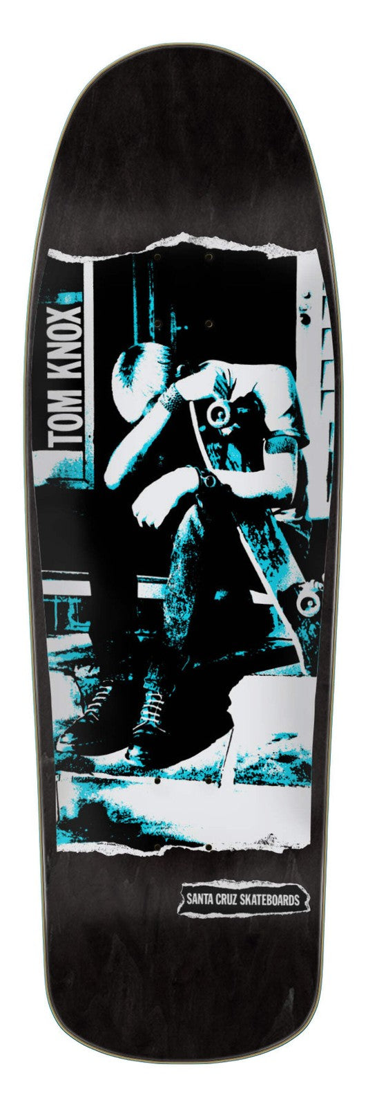 Santa Cruz Tom Knox Punk Black Stain 9.89" Complete Skateboard