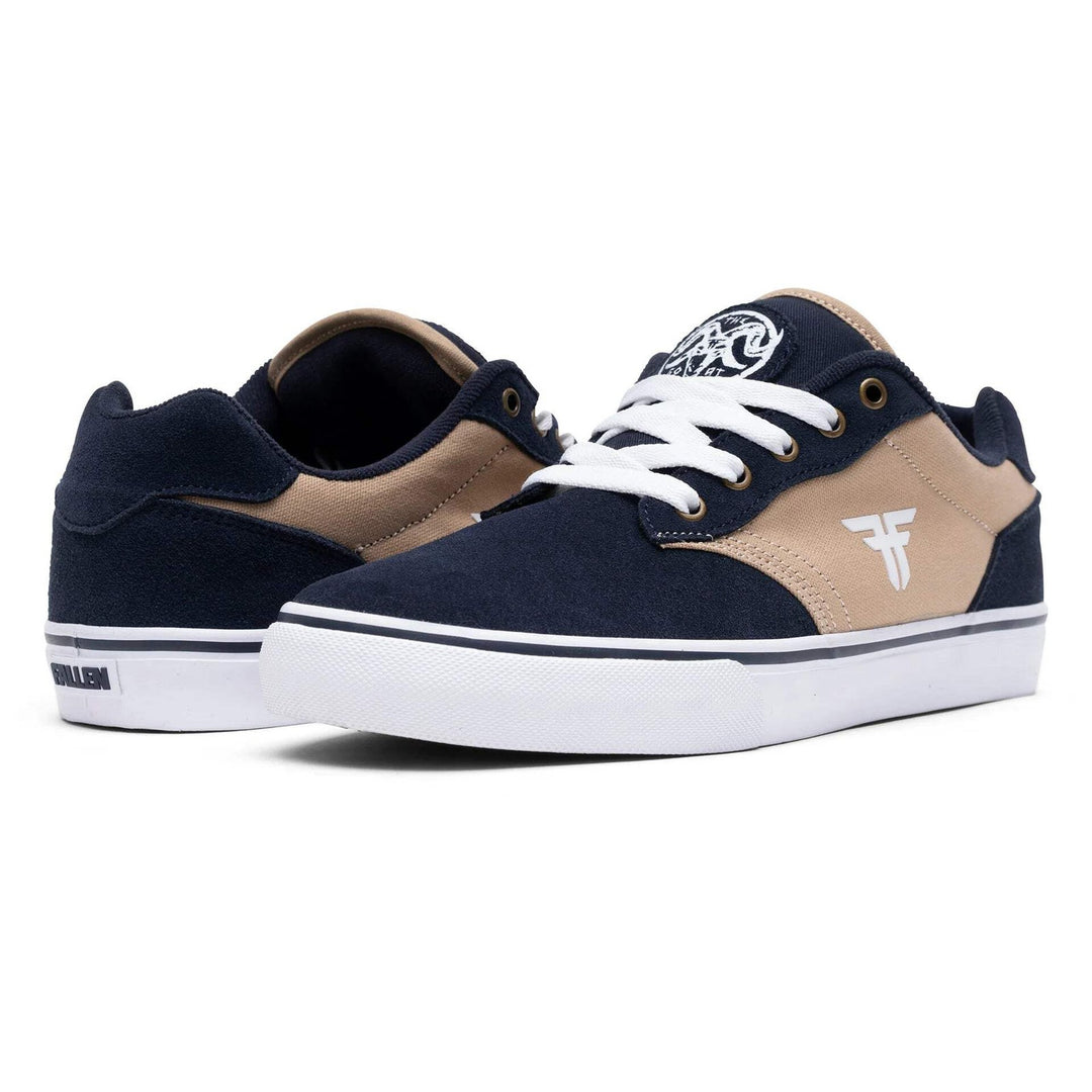 Fallen The Goat Navy/Tan/White Skateboard Shoes