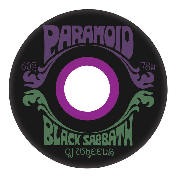 OJ x Black Sabbath Super Juice Paranoid 60mm 78a Skateboard Wheels
