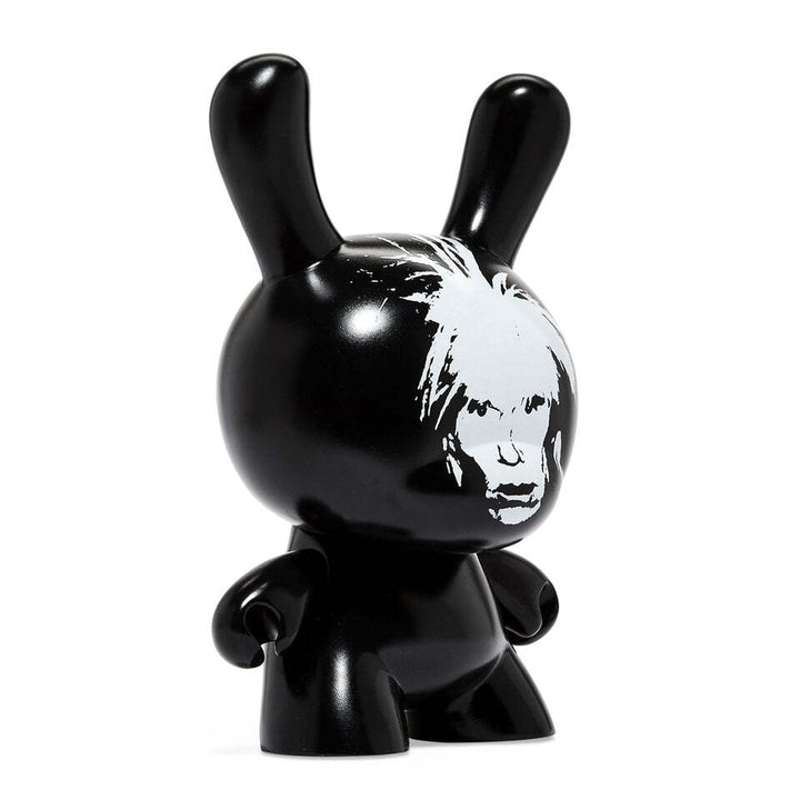 KIDROBOT x ANDY WARHOL FRIGHT WIG SELF-PORTRAIT 8" MASTERPIECE DUNNY - MONOCHROM