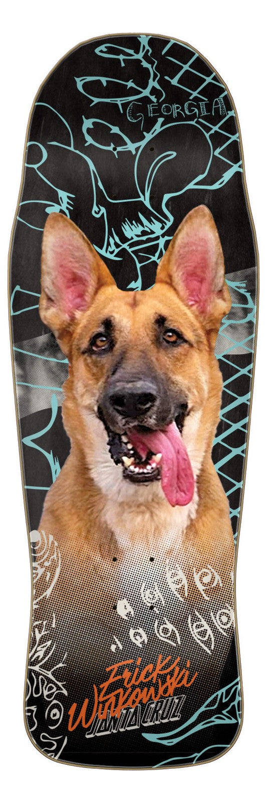 Santa Cruz Winkowski German Shepherd Tribute Pro Shaped 10.34" Skateboard Deck