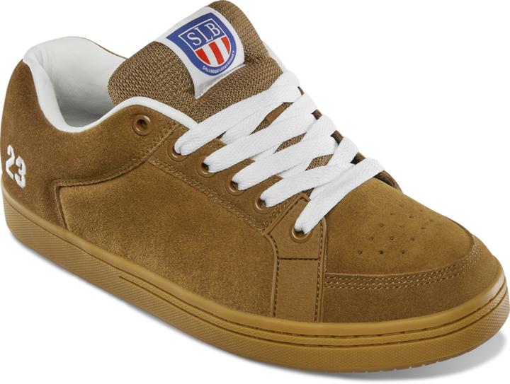 ETNIES SAL 23 TAN / GUM SKATEBOARD SHOES