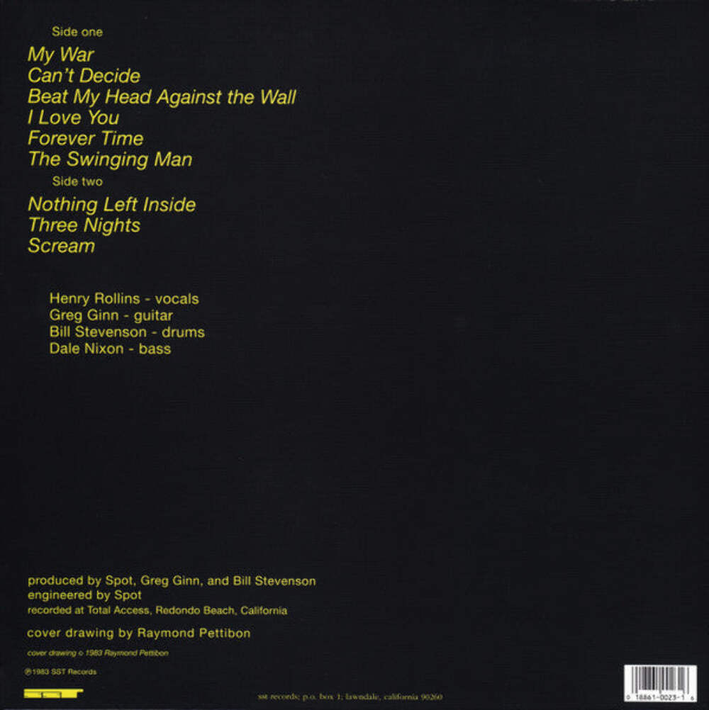 Black Flag – My War Vinyl LP Record
