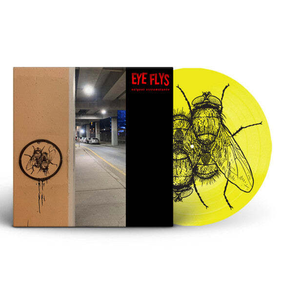 Eye Flys – Exigent Circumstance Neon Yellow Color Vinyl LP Record w/ Screen Prin