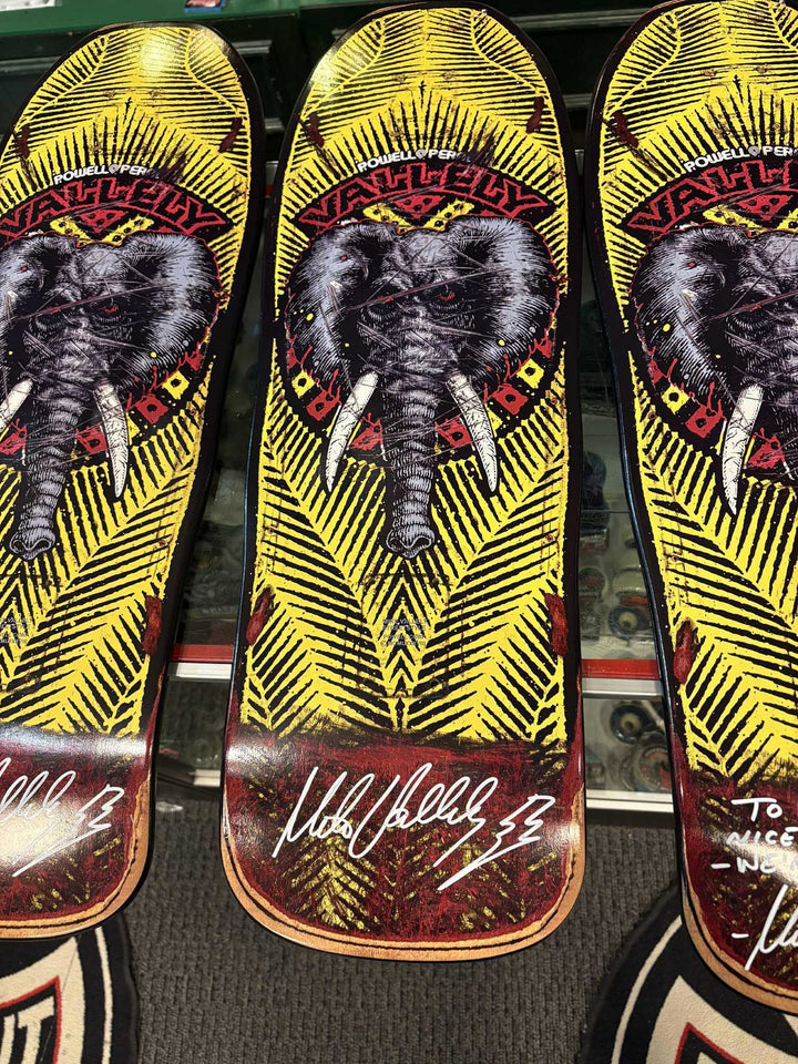 Powell Peralta Mike Vallely Elephant "Public Domain" [Autograph] Skateboard Deck