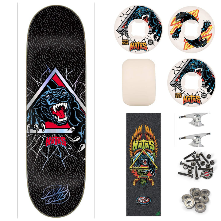 Santa Cruz Natas Shattered Panther Vx 9" Complete Skateboard