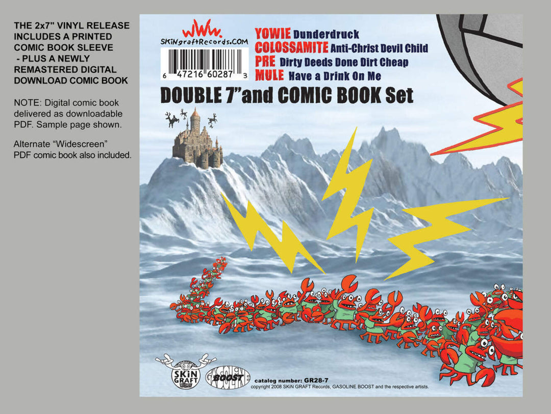 Sides 11-14 - Yowie / Colossamite / Pre / Mule 2x 7" + Comic Book