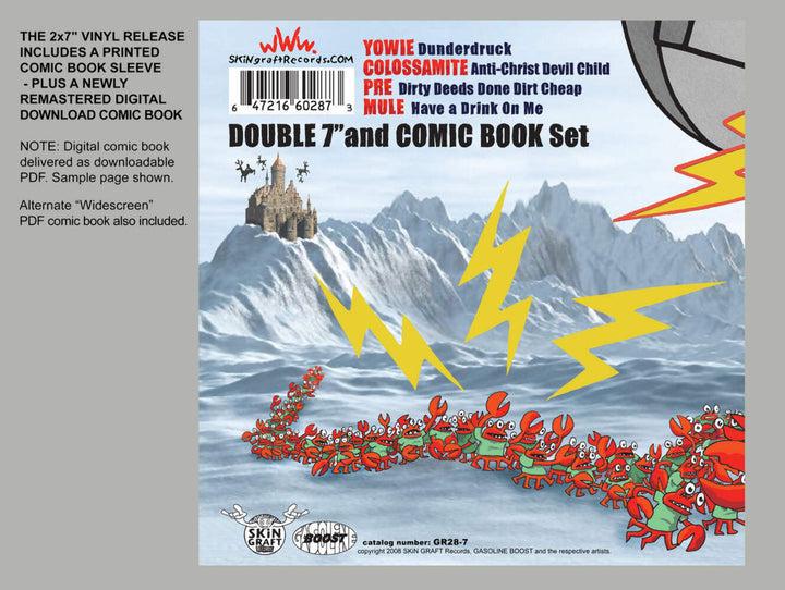 Sides 11-14 - Yowie / Colossamite / Pre / Mule 2x 7" + Comic Book