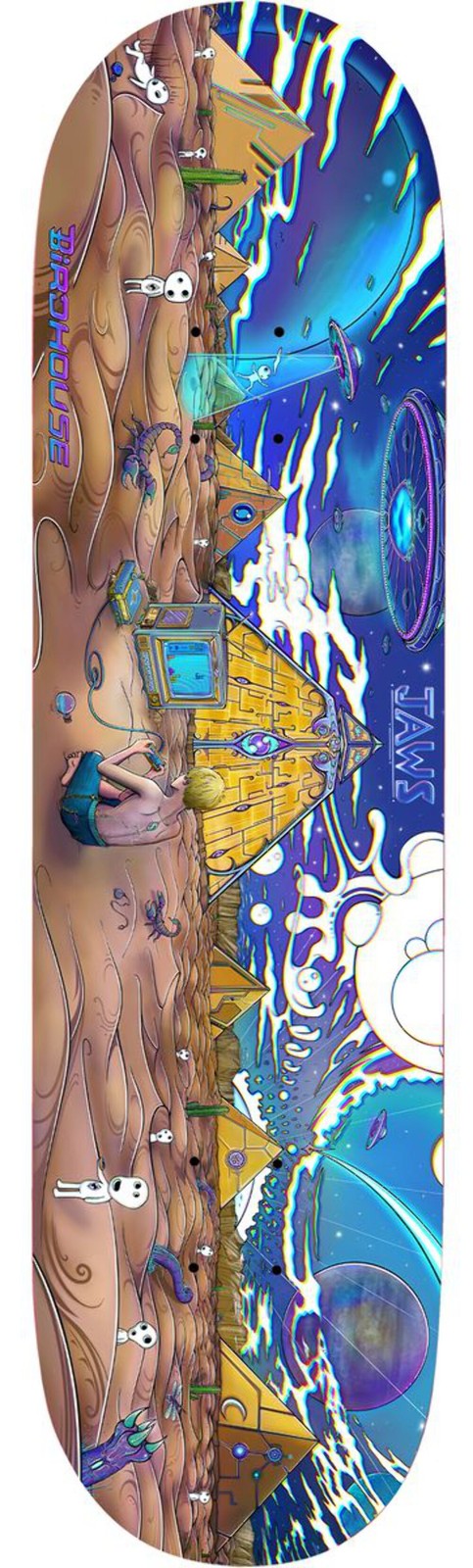 BIRDHOUSE Jaws "Lock In" 8.475" Skateboard Deck