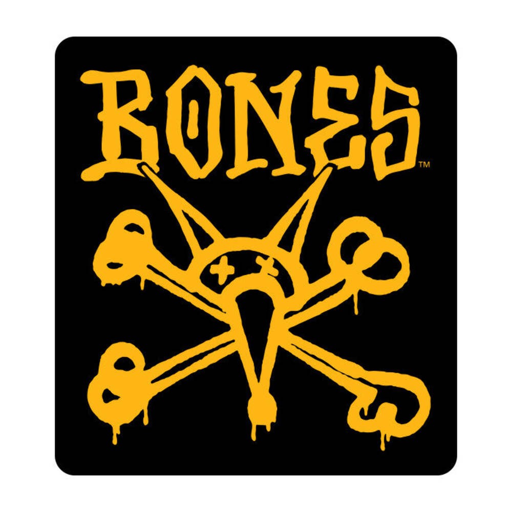 BONES WHEELS Vato Rat Black / Gold Sticker