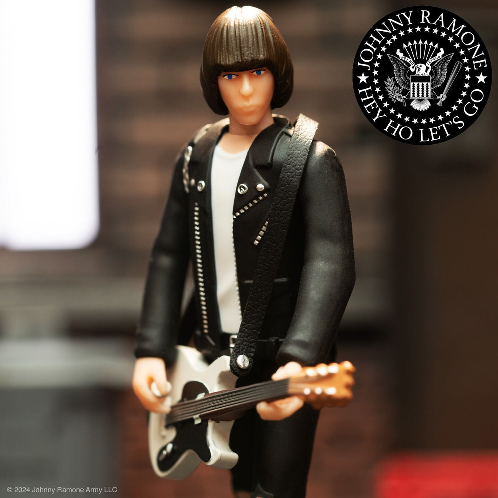 Super7 X Ramone'S Johnny Ramone (White Shirt) Reaction Figure