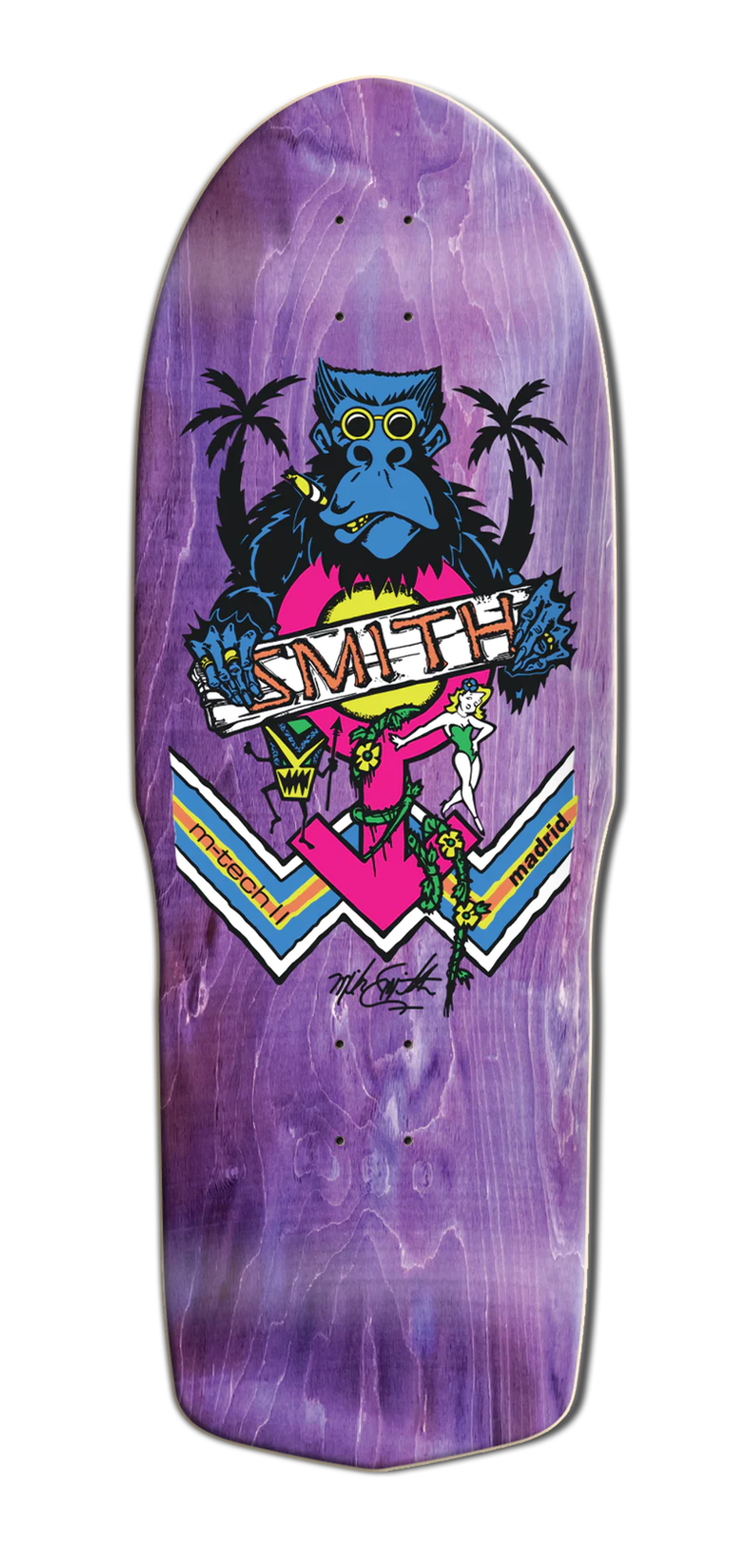 Madrid Mike Smith Ape Purple Stain Ultra LTD 10" Skateboard Deck