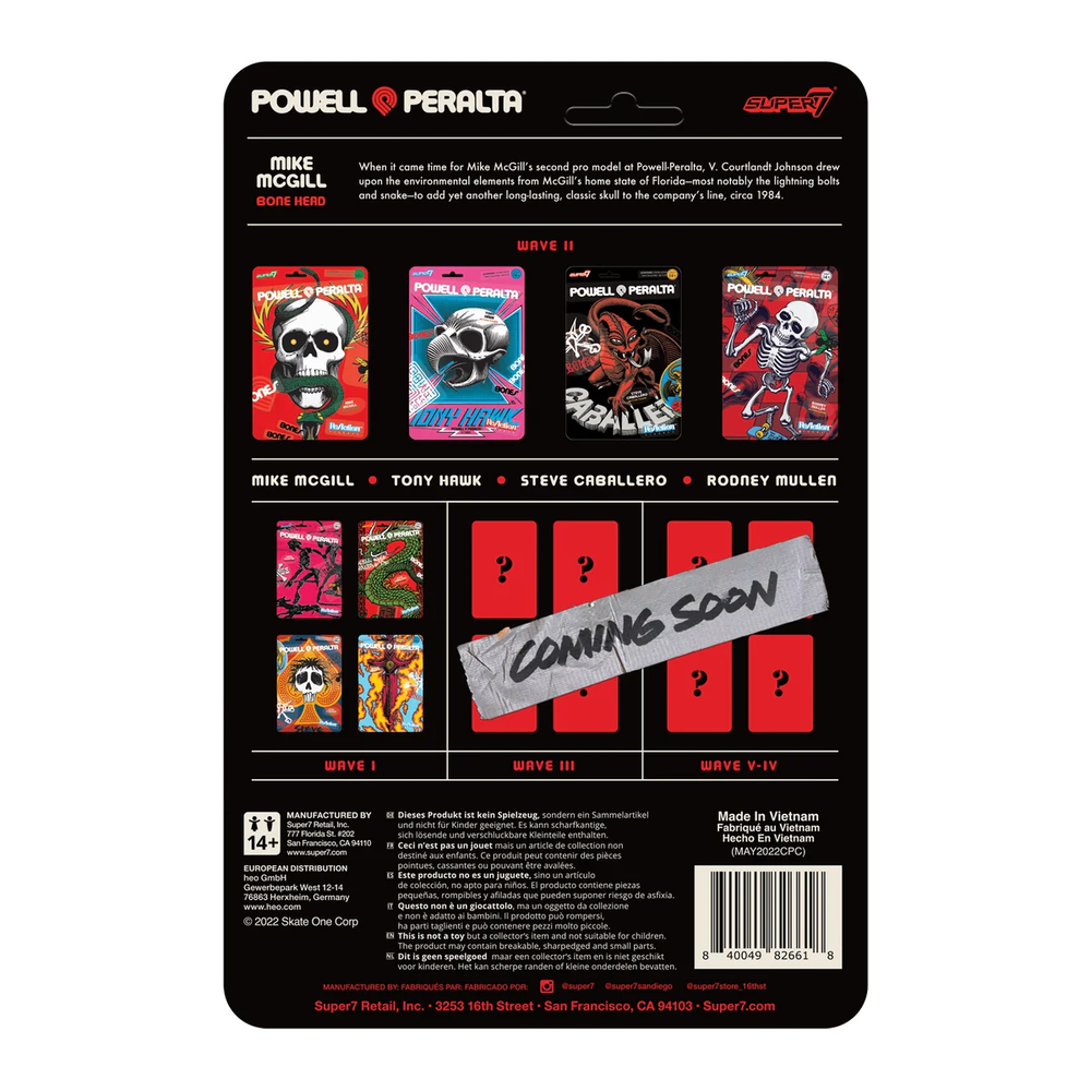 Super7 X Powell Peralta Mike Mcgill Wave 2 Reaction Figure