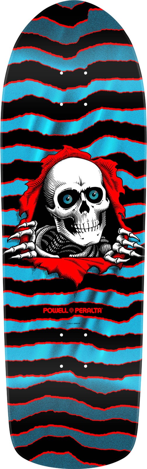 Powell Peralta "OS Ripper" Aqua Foil 10" Skateboard Deck
