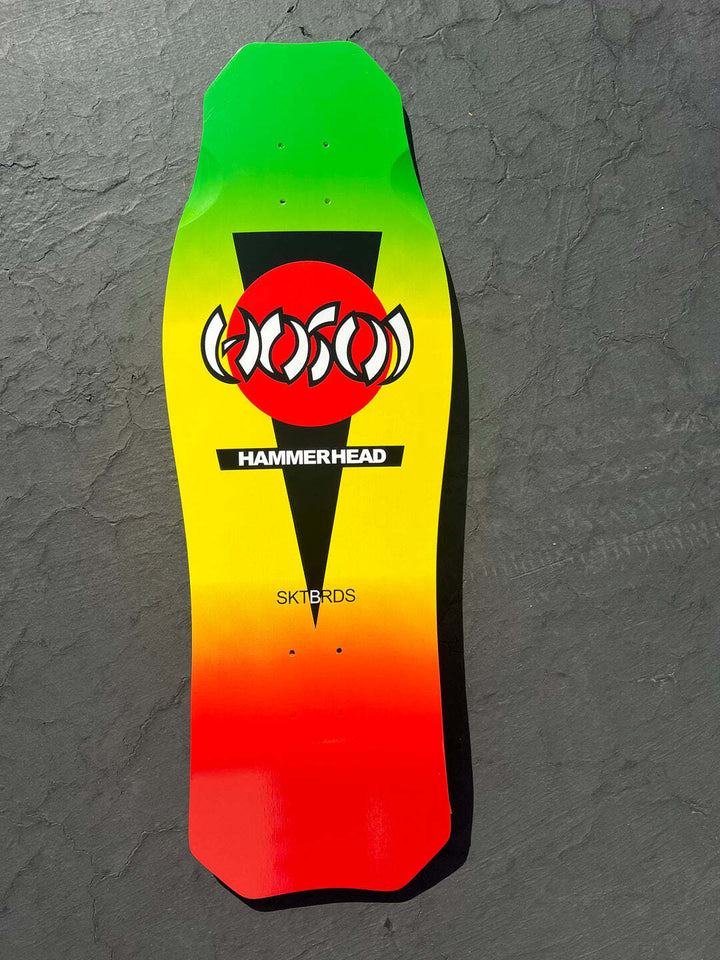 Hosoi O.G. Hammerhead Rasta 10.5" Skateboard Deck