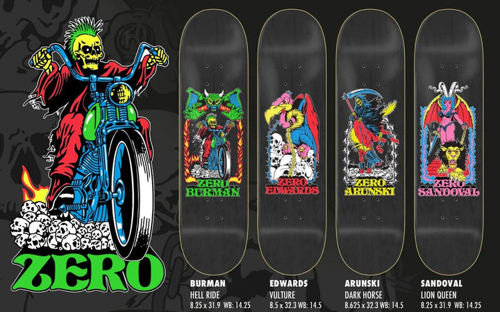 ZERO Arunski - Dark Horse 8.6" SKATEBOARD DECK