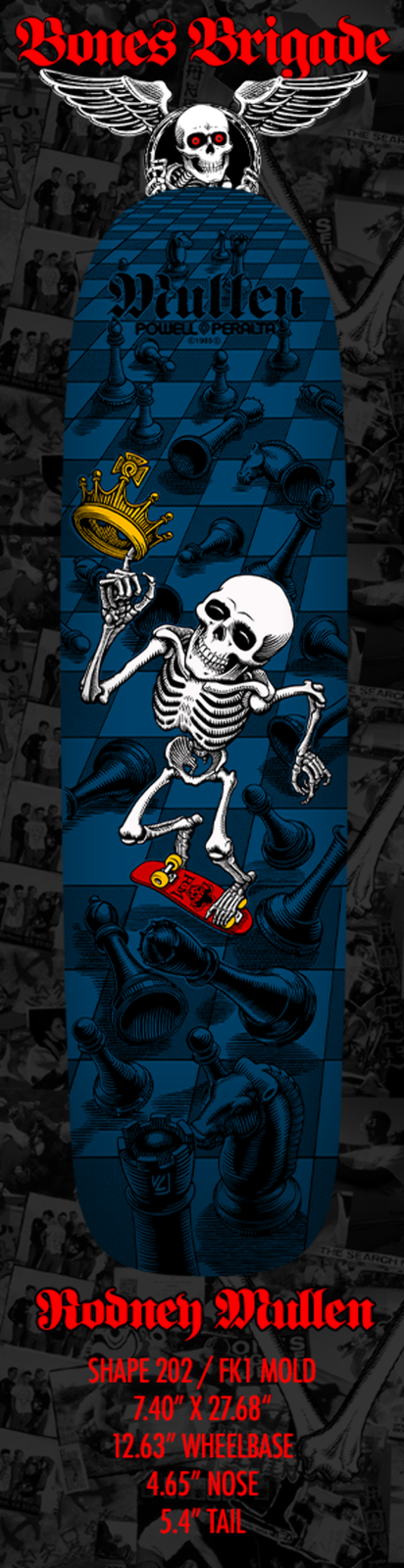 Powell Peralta Bones Brigade Series 15 Skateboard Deck Hawk, Caballero, McGill,