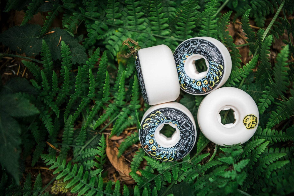 Oj Eric Dressen Spider Elite Chubbies White 56Mm 101A Skateboard Wheels