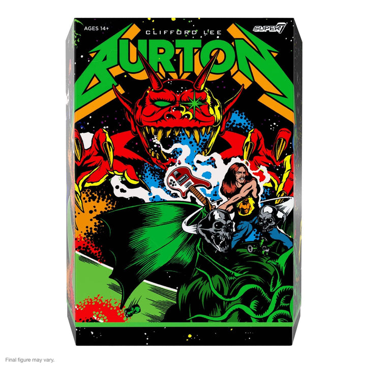 Super7 x Cliff Burton Ultimates Cliff Burton (Superhero Poster) Figure Metallica