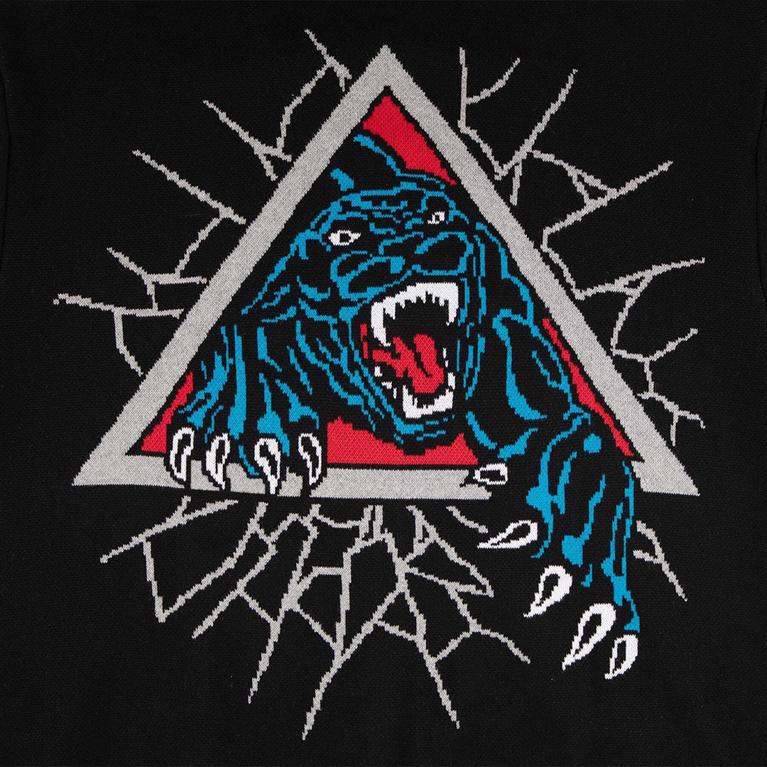 Santa Cruz Natas Panther Zip-Up Hooded Sweater Sweatshirt