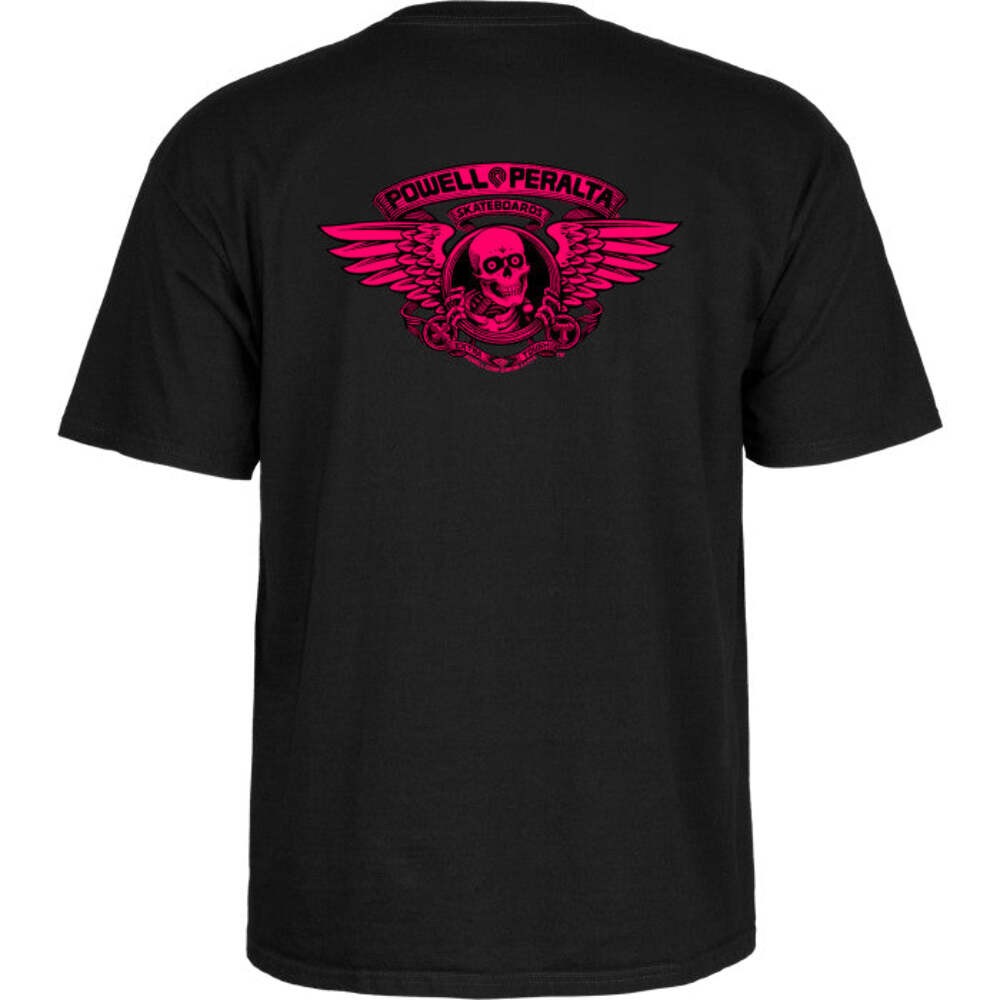 Powell Peralta Winged Ripper Pink Blacklight T-Shirt