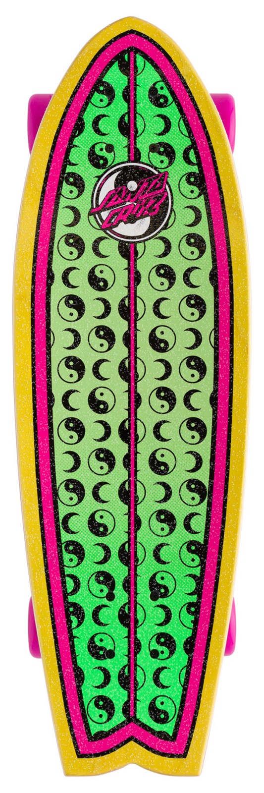 Santa Cruz Yin Yang Dot Shark Cruzer Complete Skateboard 8.8 x 27.7