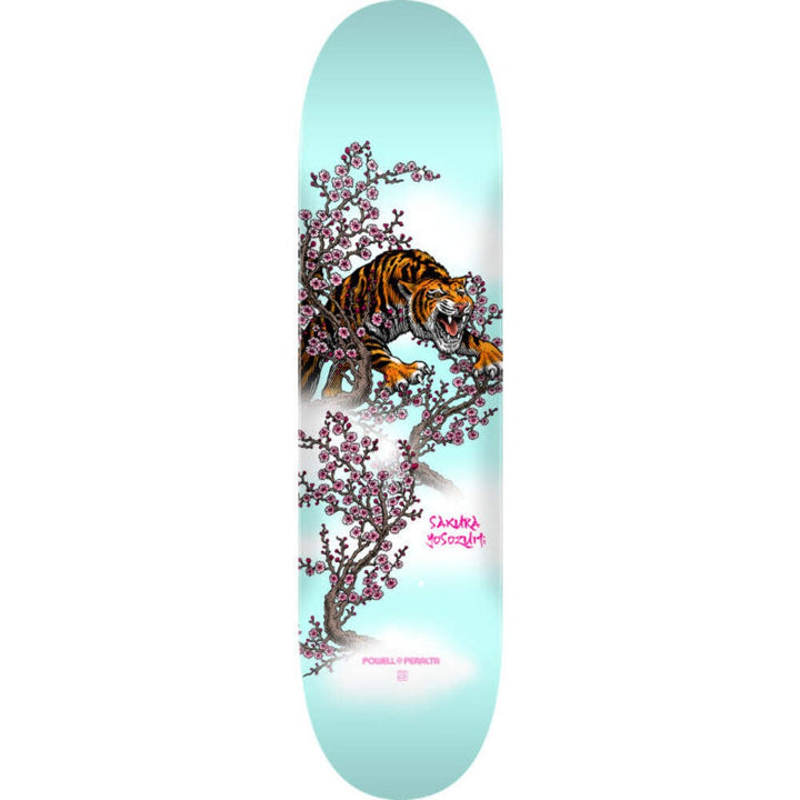 Powell Peralta Yosozumi Tiger Light Blue 8" Skateboard Deck