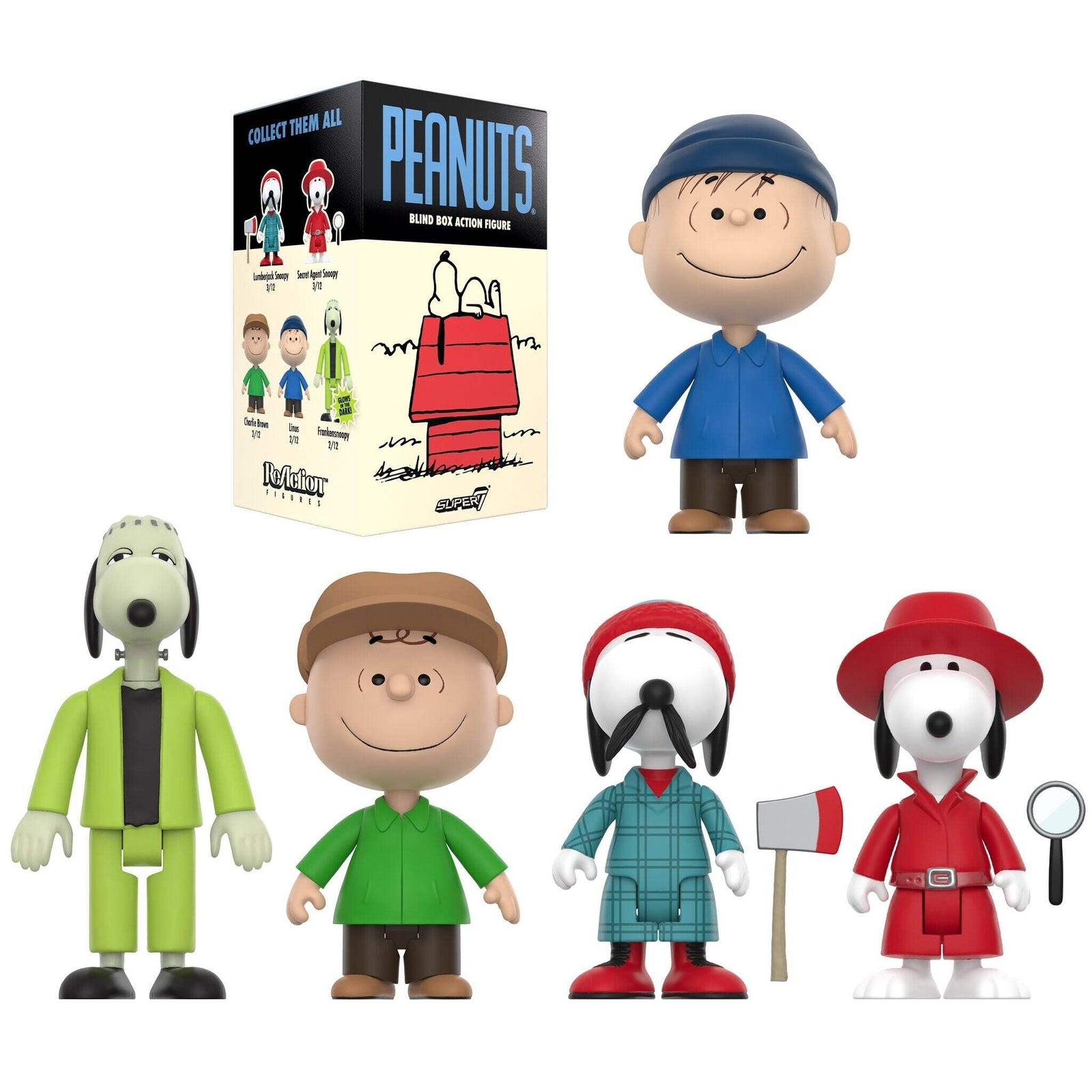 SUPER7 PEANUTS CHARLIE BROWN atmos150体限定 Super7 X Peanuts - Wave 04 - Individual Blind Box Toy – The Dark Slide