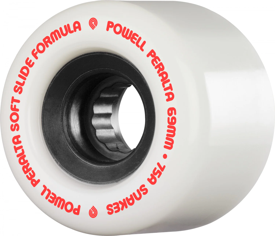 Powell Peralta Snakes 75a 69mm White Skateboard Wheels