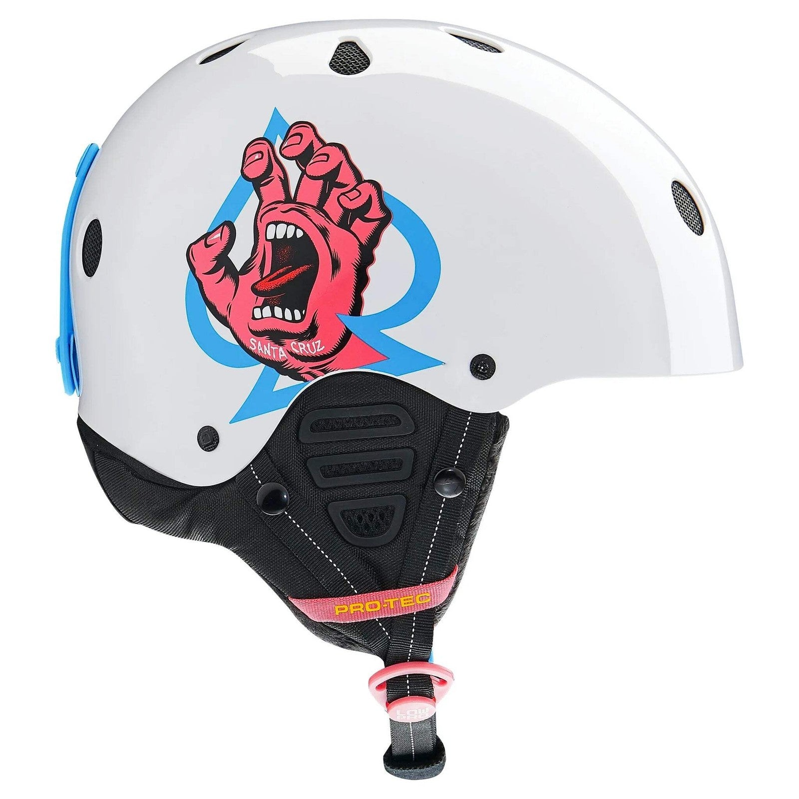Protec X Santa Cruz Low Pro Snow Certified Helmet (White Gloss) – The Dark Slide