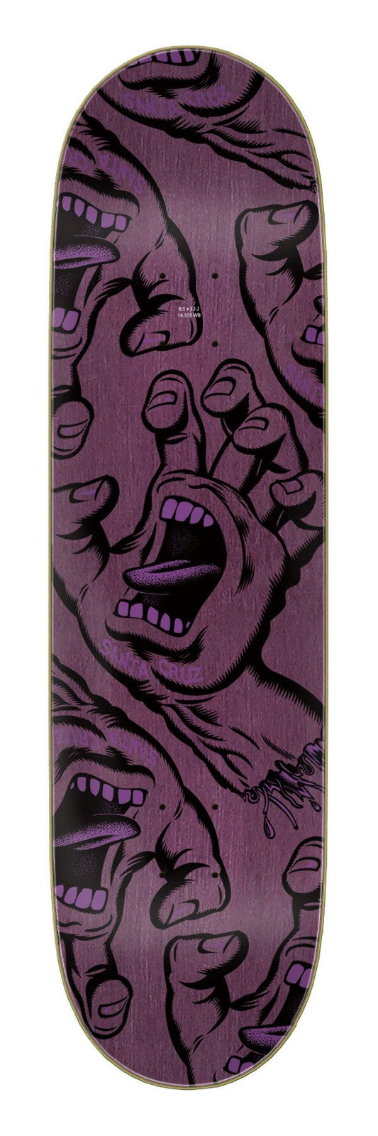 Santa Cruz Crowded Hand 8.5" Skateboard Deck