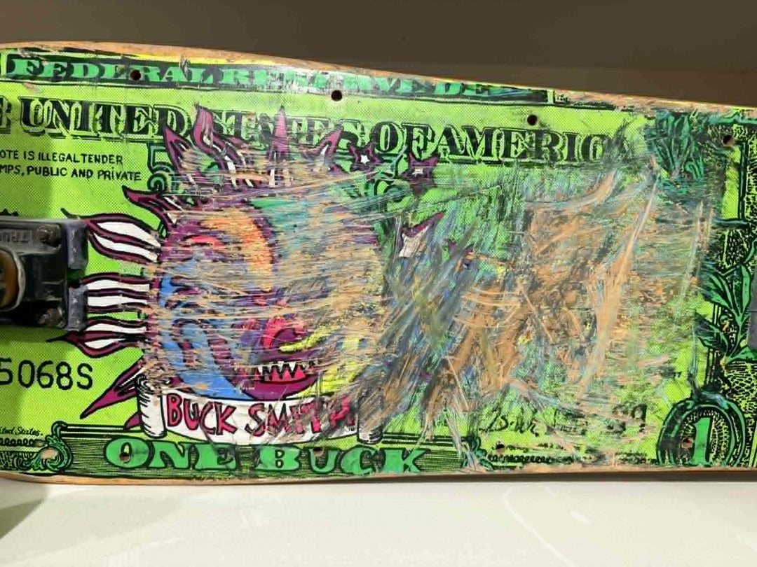 SIMS Buck Smith "Dollar Bill" Original 80s USED Complete Skateboard