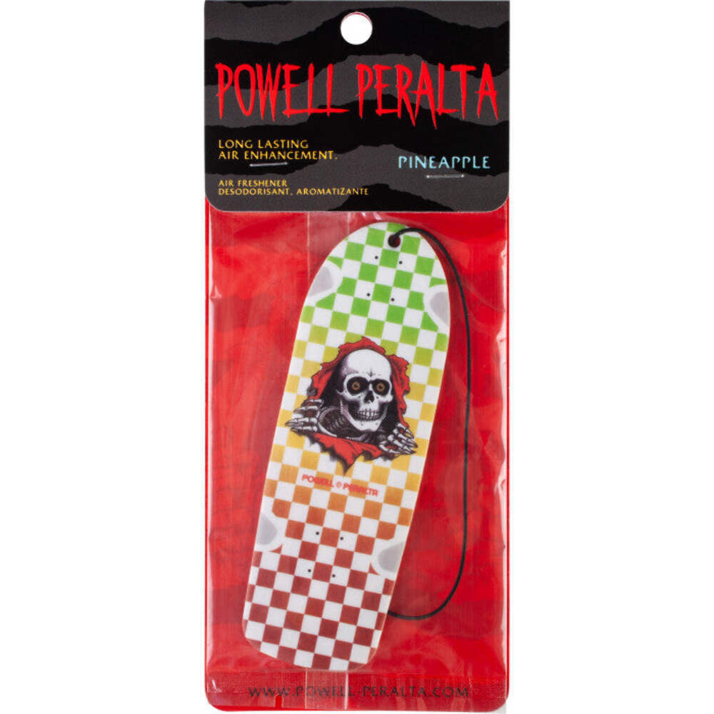 POWELL PERALTA RIPPER RASTA CHECKERED FADE PINEAPPLE AIR FRESHENER