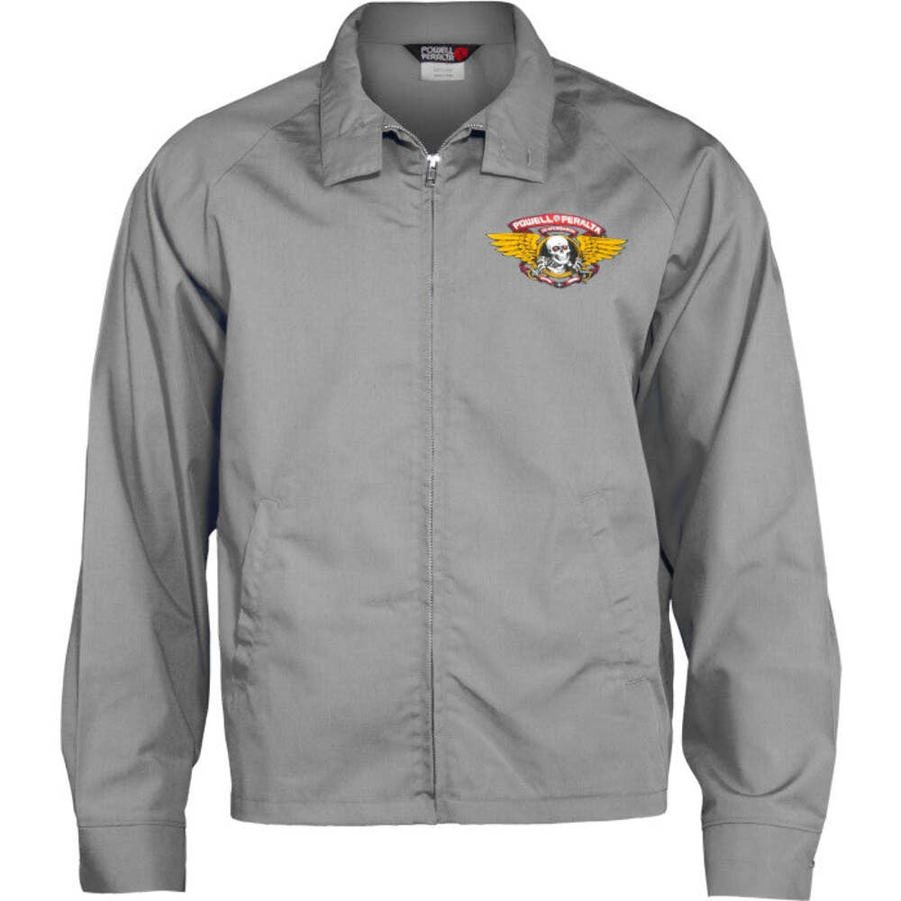 Powell Peralta Winged Ripper Postal Grey Gas Jacket