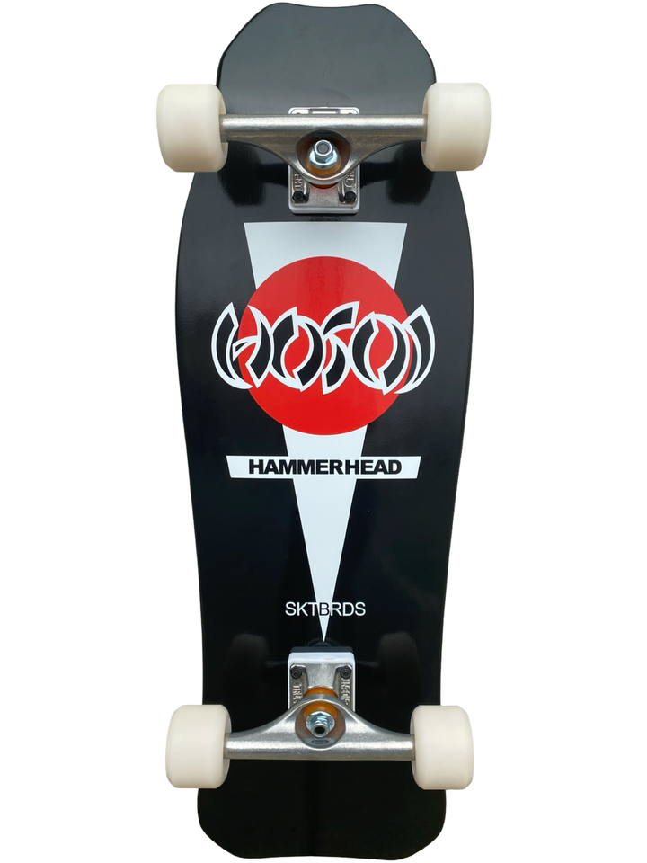 Hosoi Hammerhead Double Kick Black 10.25" Complete Skateboard