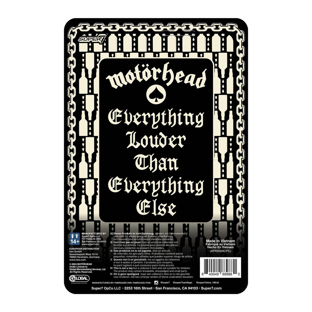 Super7 x Motörhead - Lemmy (Ace of Spades) ReAction Figure