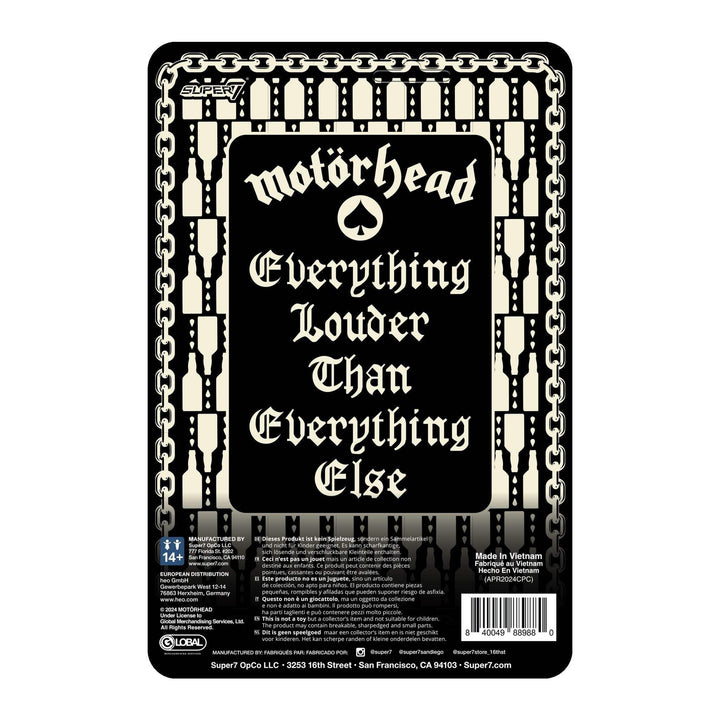 Super7 x Motörhead - Lemmy (Ace of Spades) ReAction Figure