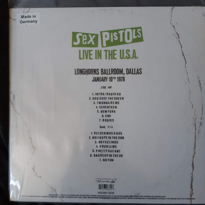 Sex Pistols – Live In The U.S.A (Longhorns Ballroom, Dallas) January 10th 1978 (