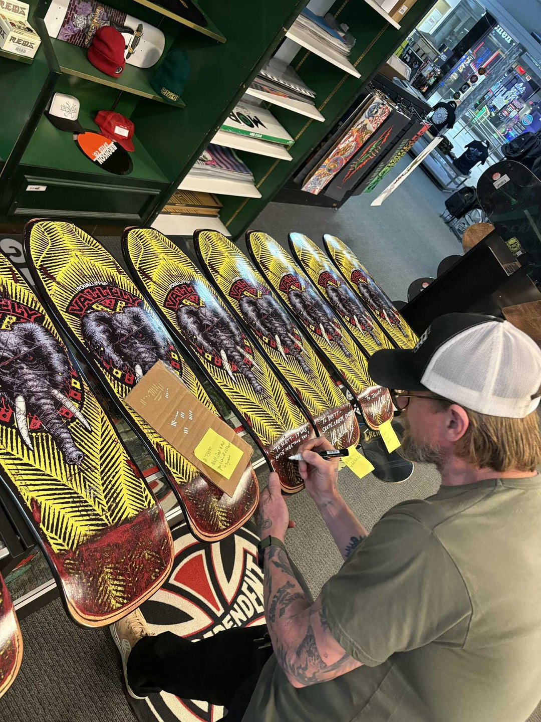 Powell Peralta Mike Vallely Elephant "Public Domain" [Autograph] Skateboard Deck