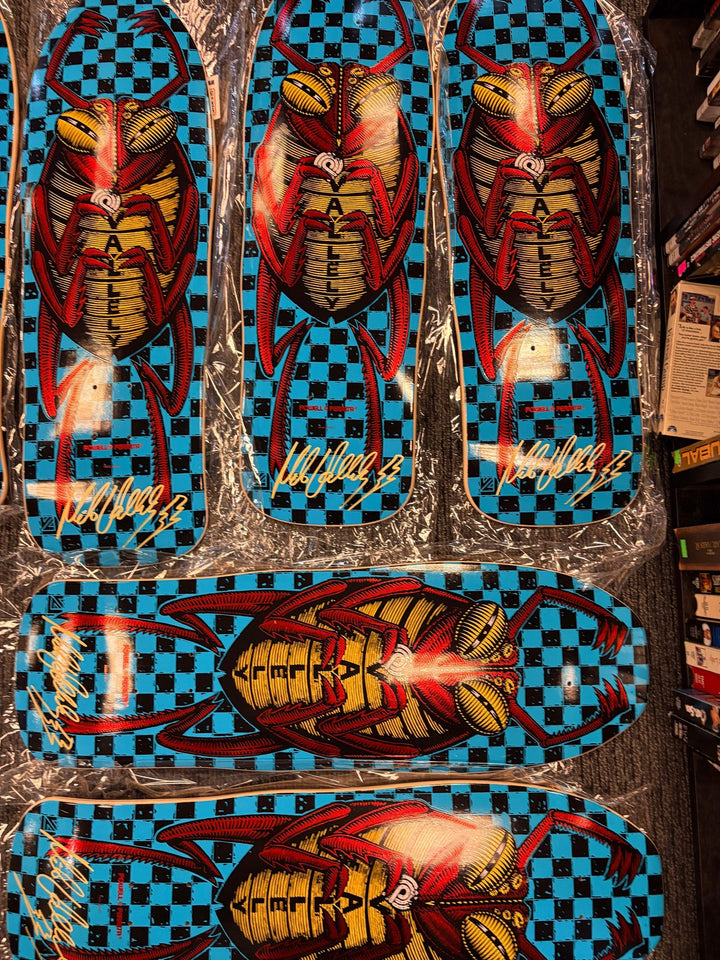 Powell Peralta Mike Vallely "Bug" Red Foil [Autographed] Skateboard Deck