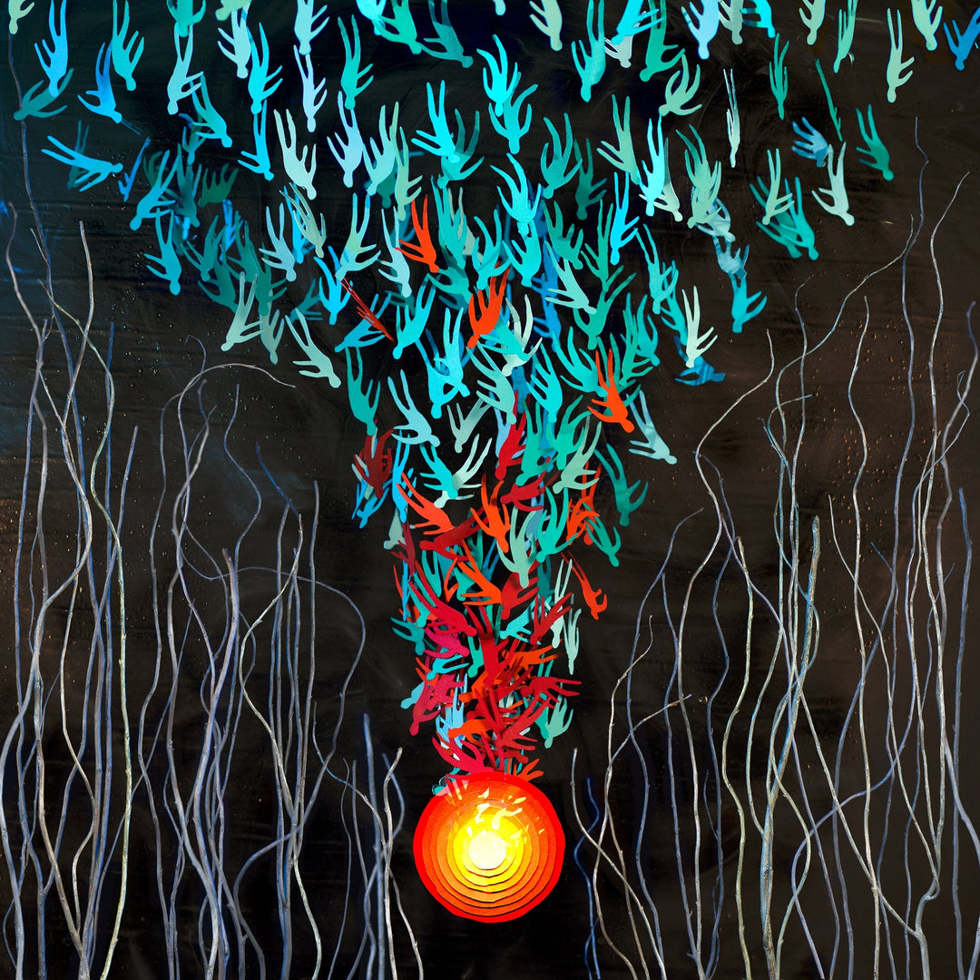 Bright Eyes ‎– Down In The Weeds, Where The World Once Was Red/Orange Color 2xLP