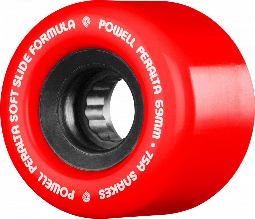 Powell Peralta Snakes 75a 69mm Red Skateboard Wheels