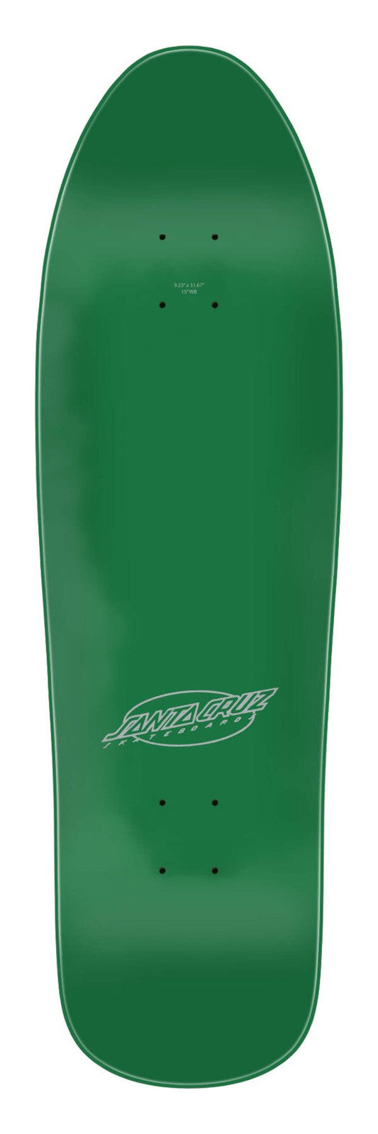 Santa Cruz Meek Pinstripe Slasher 9.23" Green Complete Skateboard