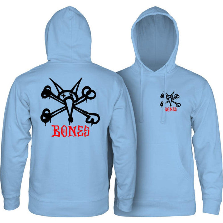 Powell Peralta Rat Bones Aqua Mid Weight Hooded Sweatshirt