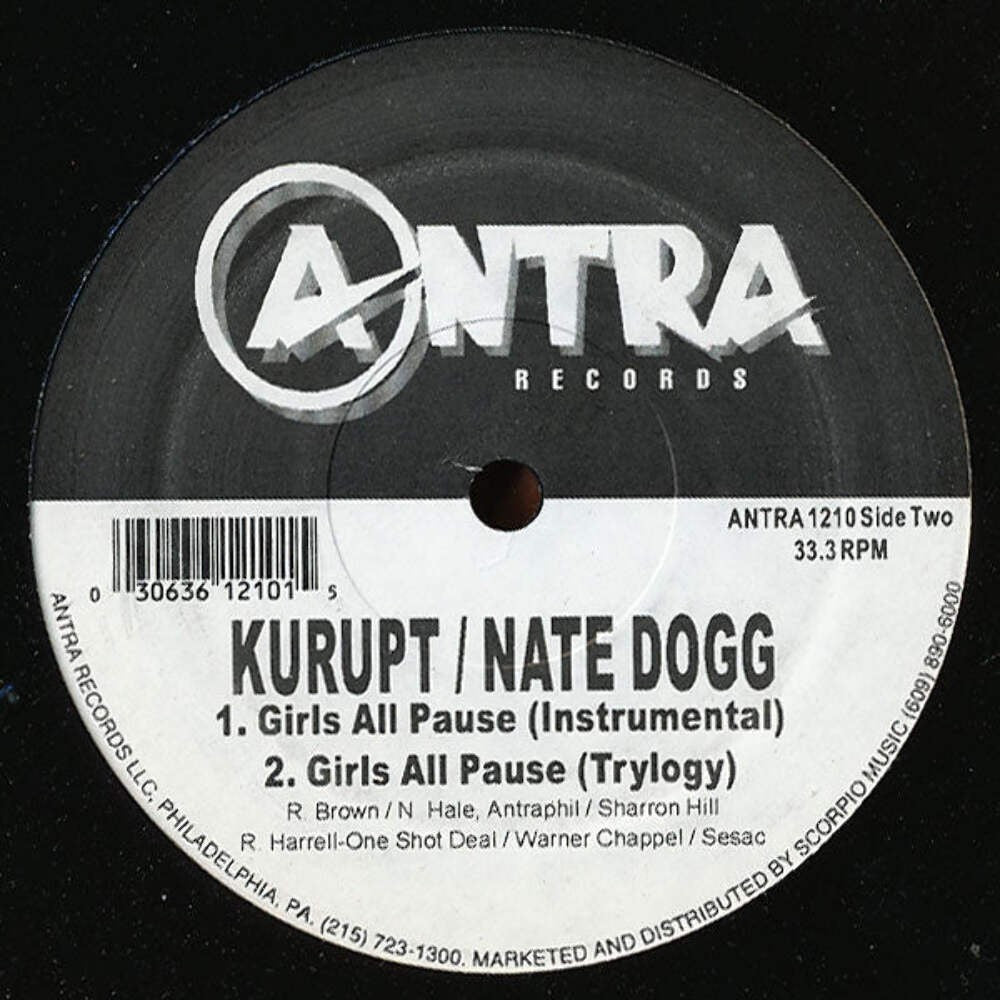 Kurupt w/ Nate Dog ‎– Girls All Pause 12" Vinyl LP Record