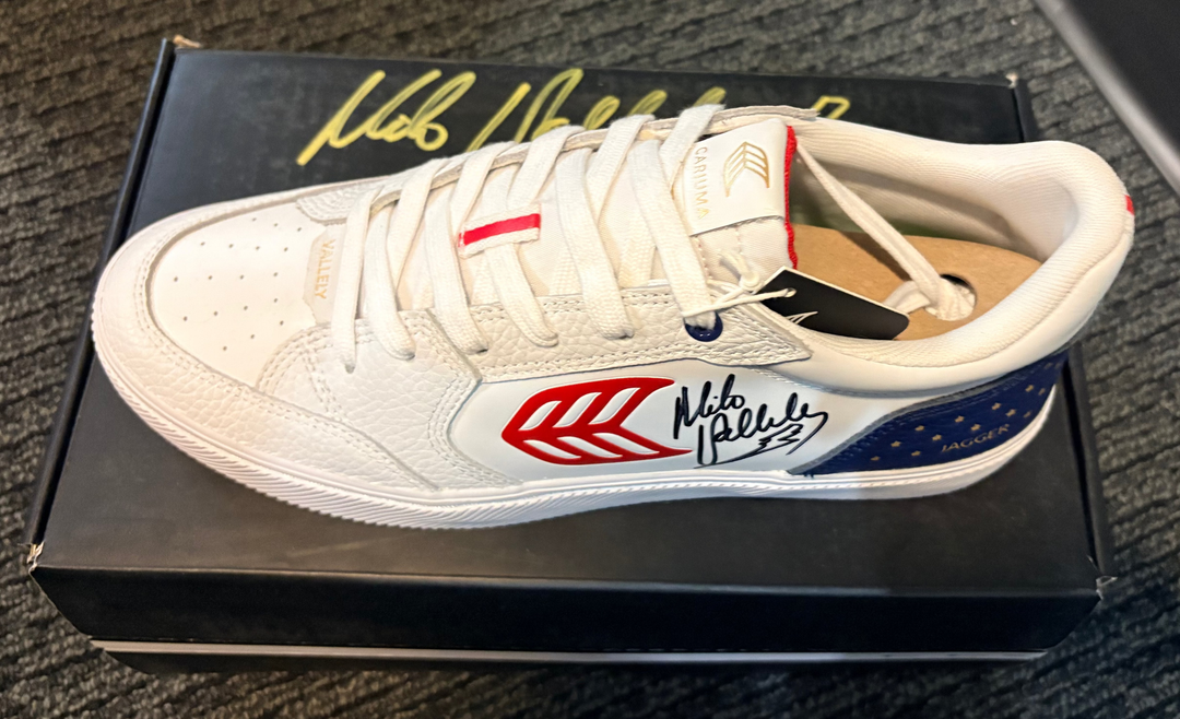 CARIUMA VALLELY PRO Jagger 2024 White Leather Skate Shoes [AUTOGRAPHED]