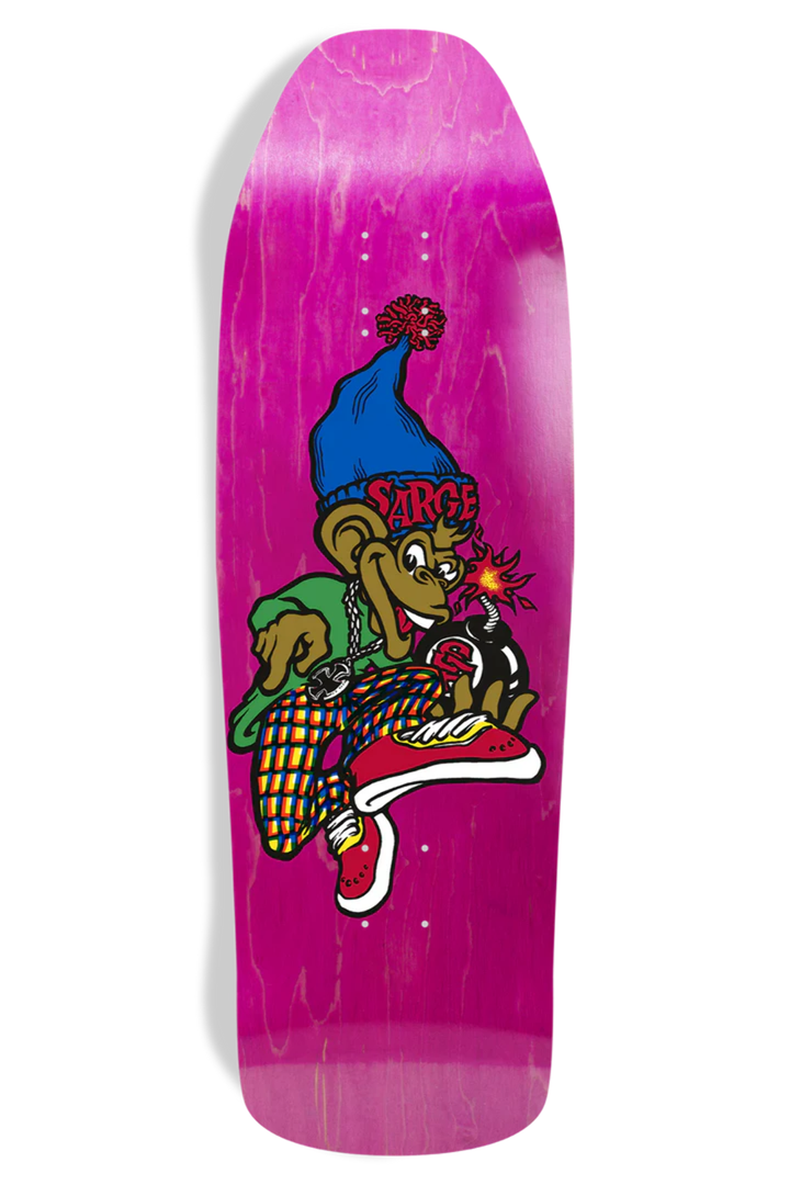 New Deal Danny Sargent Monkey Bomb 9.62" Skateboard Deck