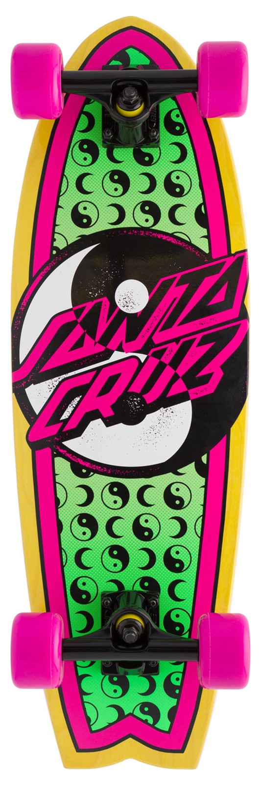 Santa Cruz Yin Yang Dot Shark Cruzer Complete Skateboard 8.8 x 27.7
