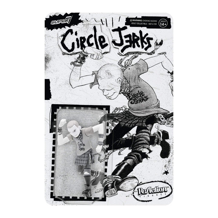 Super7 x Circle Jerks Skank Man Grayscale ReAction Figure