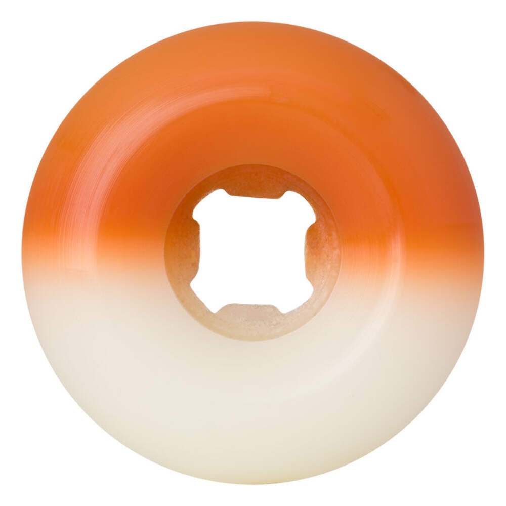 Slime Balls Hairballs 50-50 White Orange 56mm 95a Skateboard Wheels
